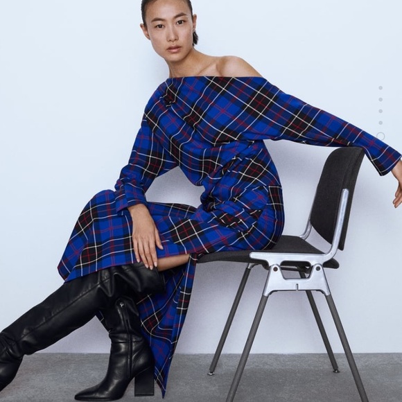 Plaid midi skirt - Picture 7 of 8